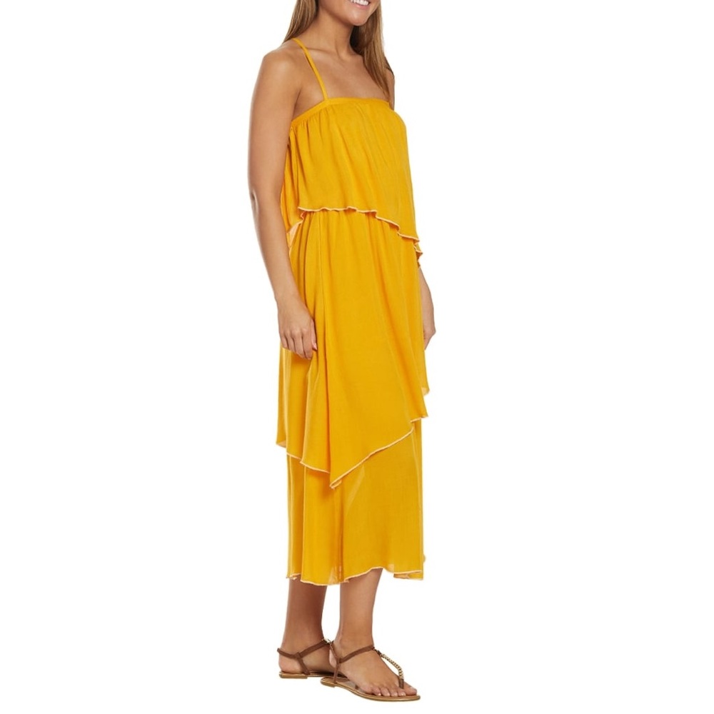 O'Neill | Lena Tank Midi Dress mustard yellow Small